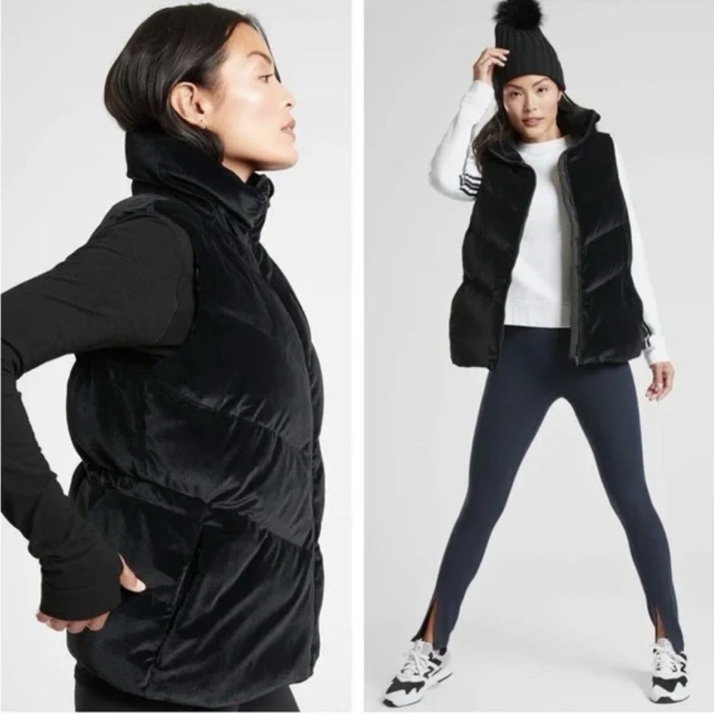 Athleta Velvet Black Vest
